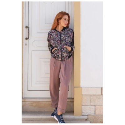 WiDDA berlin Bundfaltenhose in Mauve aus TENCEL®