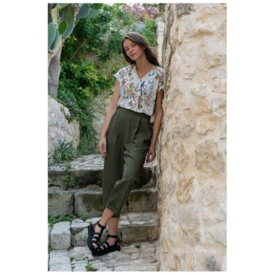 WiDDA berlin Bundfaltenhose oliv aus TENCEL®