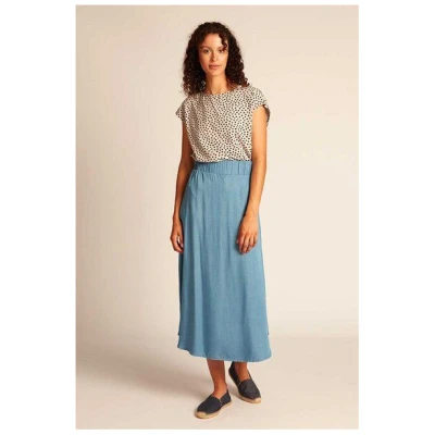 WiDDA berlin Jeans Midirock mit Taschen aus TENCEL® Chambray