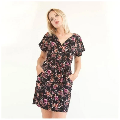 WiDDA berlin Kleid "Aster" aus Viskose mit Blüten