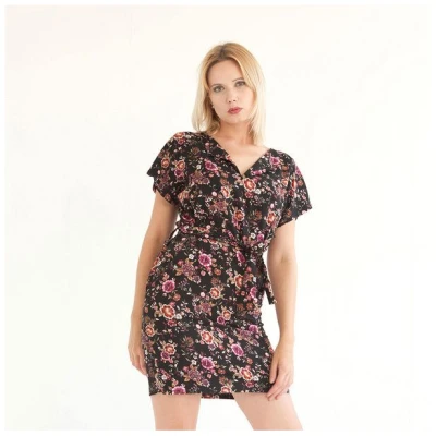 WiDDA berlin Kleid "Aster" aus Viskose mit Blüten