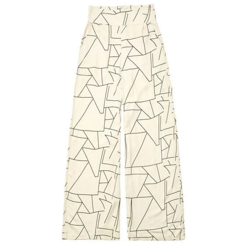 WiDDA berlin Marlenehose LORNA Lines in Beige ECOVERO®