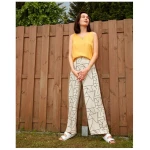 WiDDA berlin Marlenehose LORNA Lines in Beige ECOVERO®