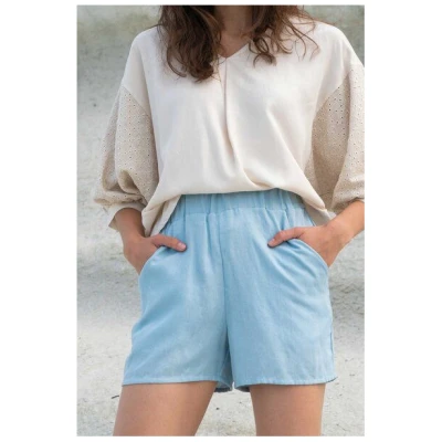 WiDDA berlin kurze Jeans-Shorts aus TENCEL® Chambray