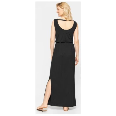WiDDA berlin schwarzes Maxikleid MARLEN aus ECOVERO Jersey
