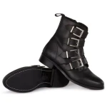 Will's Vegan Shop 4-Riemen-Biker-Stiefel