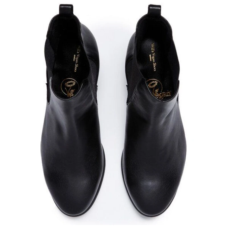 Will's Vegan Shop Almond Toe Chelsea Boots