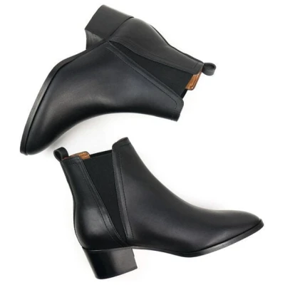 Will's Vegan Shop Chelsea Boots aus veganem, italienischen Leder