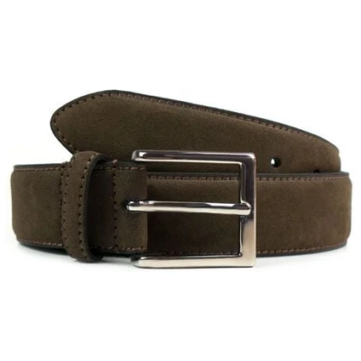 Will's Vegan Shop Continental-Gürtel, 3,5 cm Veganes Wildleder Herren