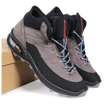 Will's Vegan Shop Cross-Wanderschuhe Grau Damen
