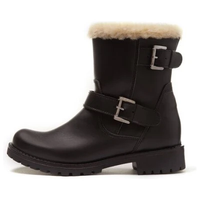 Will's Vegan Shop Isolierte Biker-Stiefel Damen