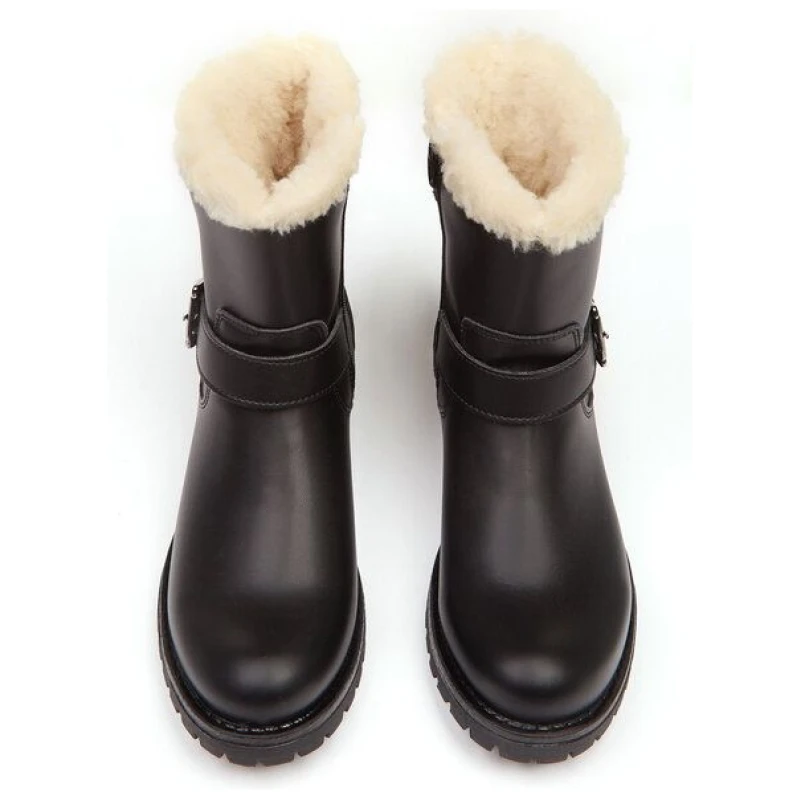 Will's Vegan Shop Isolierte Biker-Stiefel Damen