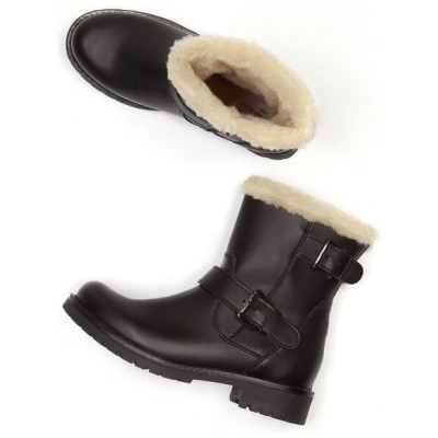 Will's Vegan Shop Isolierte Biker-Stiefel Damen