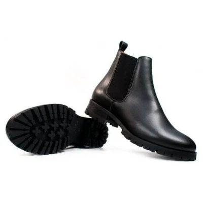Will's Vegan Shop Luxe Chelsea-Stiefel für Damen in schwarz