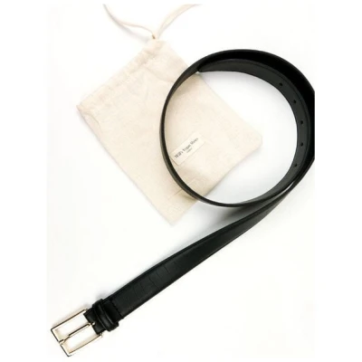 Will's Vegan Shop Luxuriöser Gürtel, 3 cm Schwarz Gold Damen