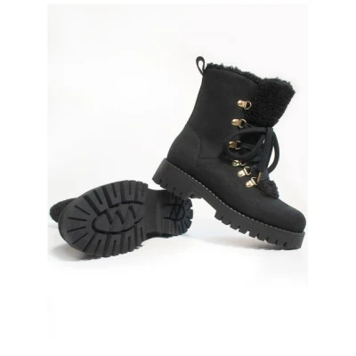Will's Vegan Shop Recycelte vegane Shearling-Stiefel Damen