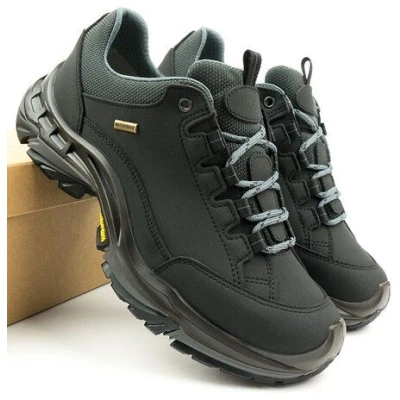 Will's Vegan Shop Wasserdichte Wanderstiefel Schwarz Herren 14-03-01-01
