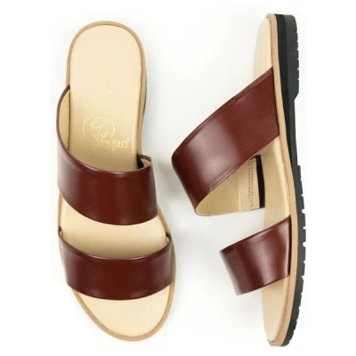 Will's Vegan Shop Zwei Riemen Sandalen Damen