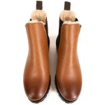 Will's Vegan Store Damen vegan Chelsea Boots Damen Luxe Isoliert Braun