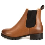 Will's Vegan Store Damen vegan Chelsea Boots Damen Luxe Isoliert Braun