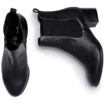 Will's Vegan Store Damen vegan Chelsea Boots Mandel Schwarz