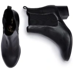 Will's Vegan Store Damen vegan Chelsea Boots Mandel Schwarz
