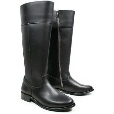Will's Vegan Store Damen vegan Kniehohe Stiefel Schwarz