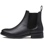 Will's Vegan Store Damen vegan Luxe Smart Chelsea Boots Schwarz