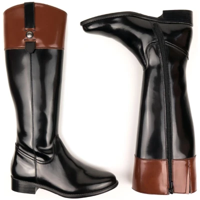 Will's Vegan Store Damen vegan Stiefel Reiten Schwarz