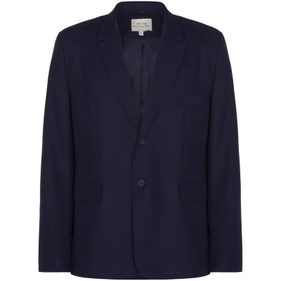 Will's Vegan Store Herren vegan Blazer Zweiteiler Dunkelblau