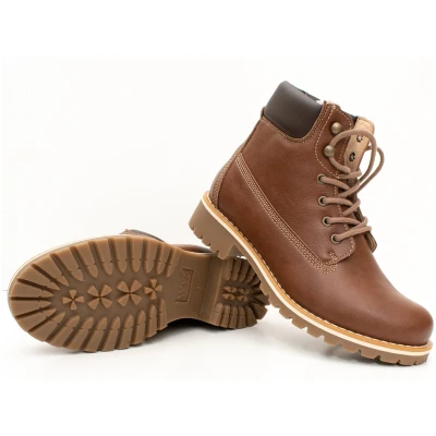 Will's Vegan Store Herren vegan Dock Boots Gefüttert Braun