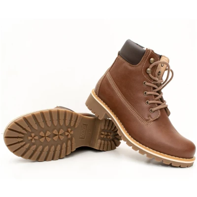 Will's Vegan Store Herren vegan Dock Boots Gefüttert Braun