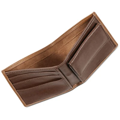 Will's Vegan Store Herren vegan Geldbörse Brieftasche Münze Braun