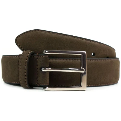 Will's Vegan Store Herren vegan Gürtel Continental 3,5 Cm Dunkelbraun