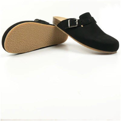 Will's Vegan Store Herren vegan Hausschuhe Clog Schwarz