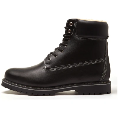Will's Vegan Store Herren vegan Isolierte Dock Boots Schwarz
