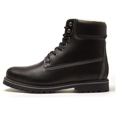 Will's Vegan Store Herren vegan Isolierte Dock Boots Schwarz