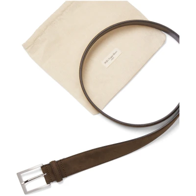 Will's Vegan Store Herren vegan Klassischer Gürtel 3,5 Cm Dunkelbraun