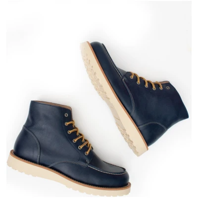 Will's Vegan Store Herren vegan Stiefel Low Rig Extra Dunkelblau