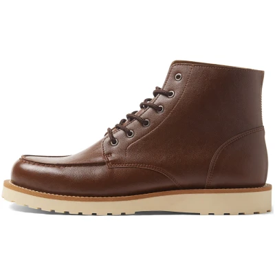 Will's Vegan Store Herren vegan Stiefel Low Rig Kastanie