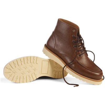 Will's Vegan Store Herren vegan Stiefel Low Rig Kastanie