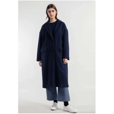 Wollmantel Mara Blau