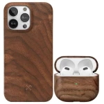 Woodcessories iPhone Hülle EcoSlim aus Holz mit AirPods Case aus Holz