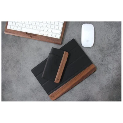Woodcessories iPhone Hülle EcoWallet Klapphülle - aus Holz und veganem Leder