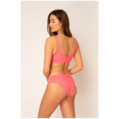 Woodlike Damen vegan Bikiniunterteil Amal Hipster Reversible Pink / Lilac Lila