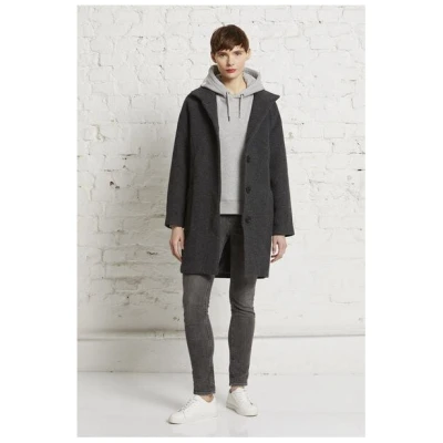 Wunderwerk Damen Mantel aus Schurwolle, "O-shape coat"