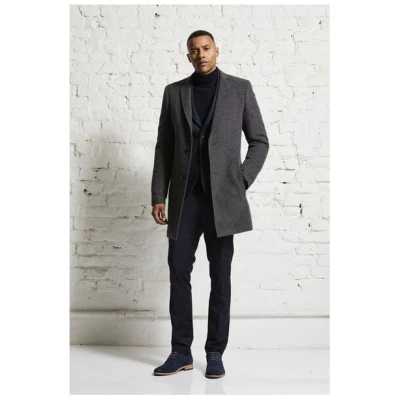 Wunderwerk Herren Mantel aus Schurwolle "Metro long coat male"