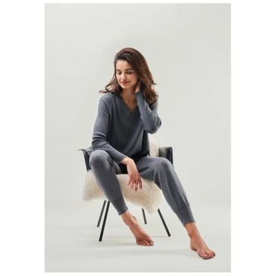 YOU LOOK PERFECT Merino Loungewear Set "Strickpullover Dorina & Strickhose Bella"