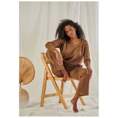 YOU LOOK PERFECT Merino Loungewear Set "Strickpullover Dorina & Strickhose Elisa"