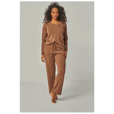 YOU LOOK PERFECT Merino Loungewear Set "Strickpullover Dorina & Strickhose Elisa"